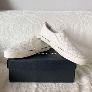 Coach Skate Printed Pebble Slip On Sneakers